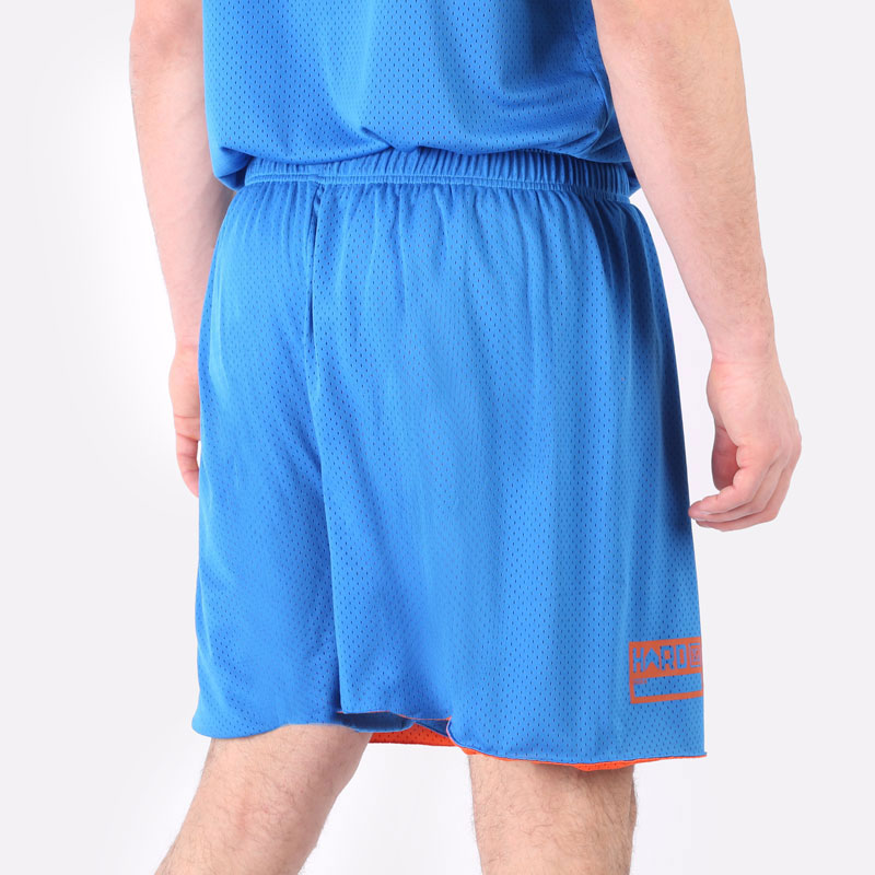 мужские синие шорты Hard Двухсторонние Hard blue/orange-2 - цена, описание, фото 4